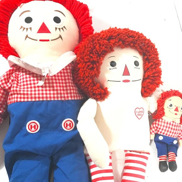 Knickerbocker Toy Company Other - Raggedy Ann Andy VTG Stuffed Doll Toy Bundle